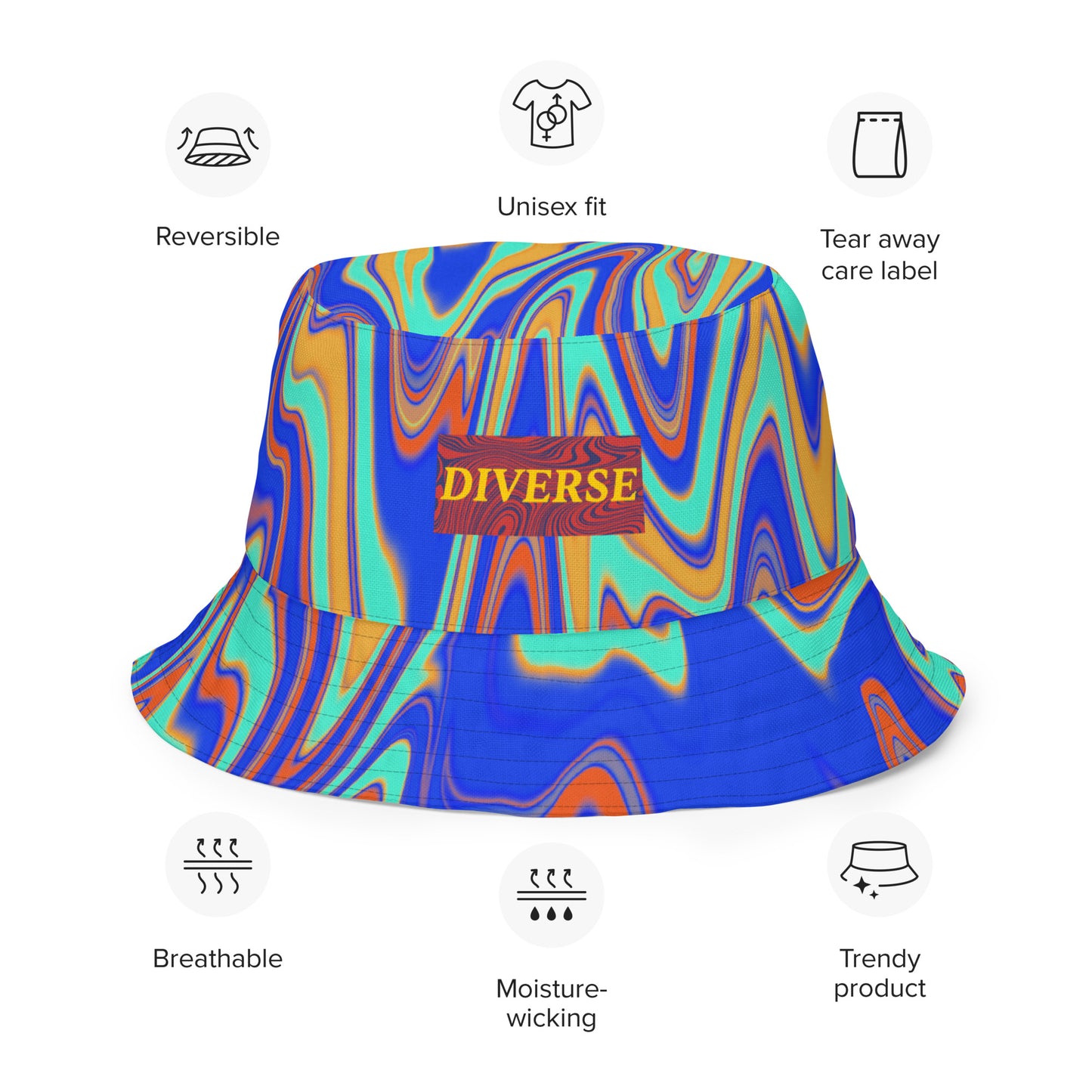 Euphorian Vision Reversible bucket hat