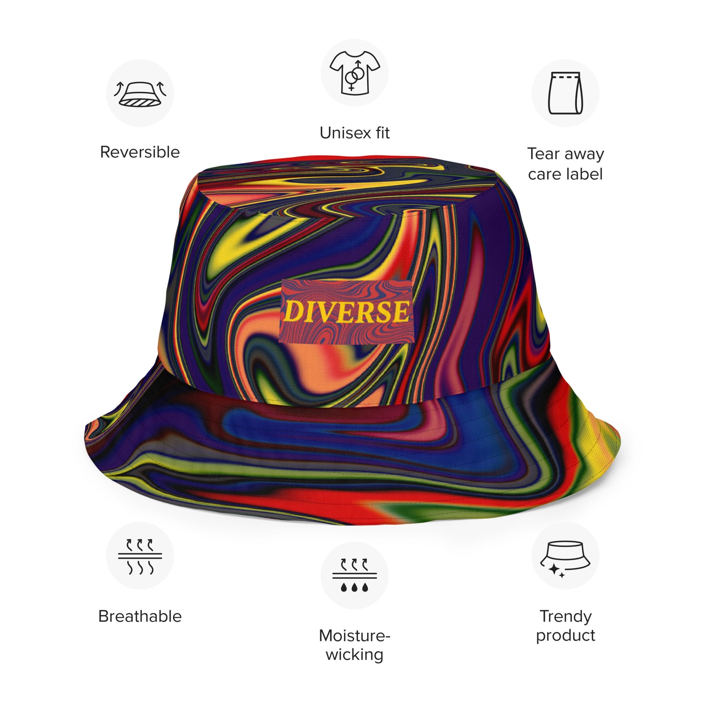 Magma Reversible bucket hat