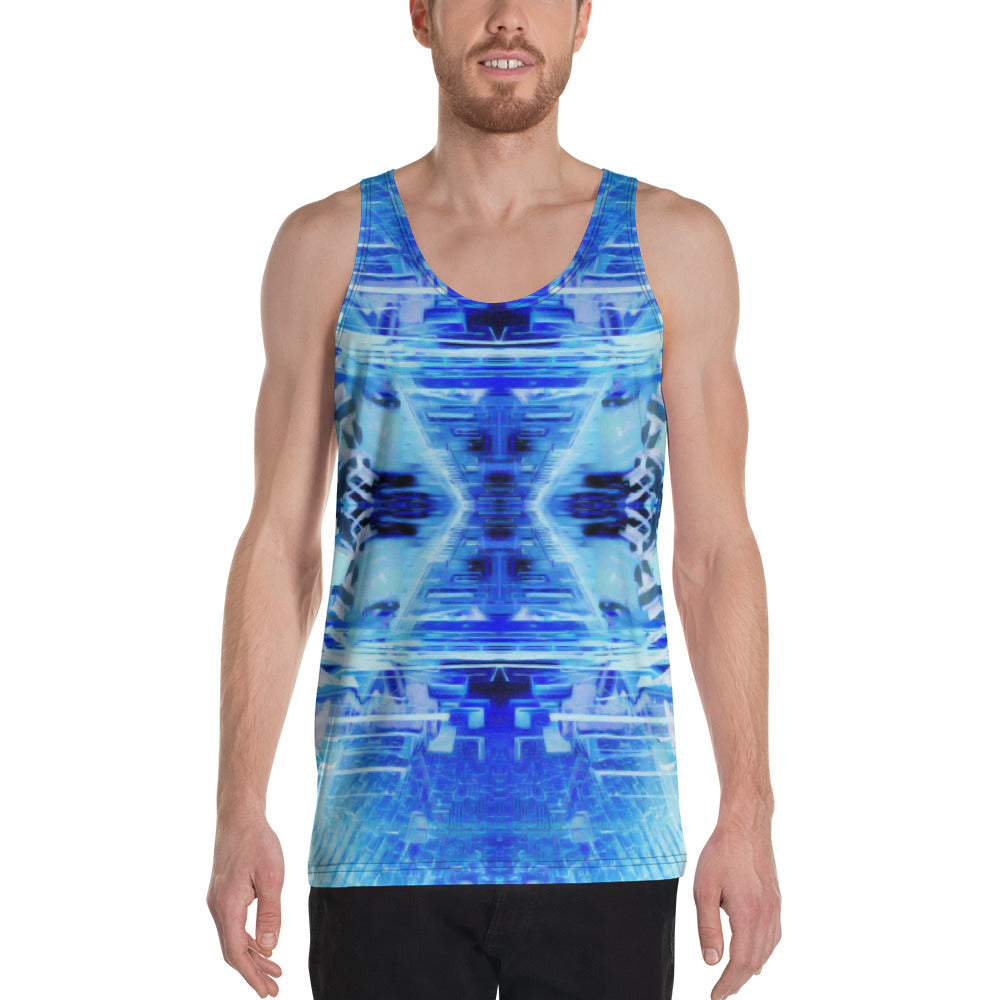 Blue Crystals Unisex Tank Top