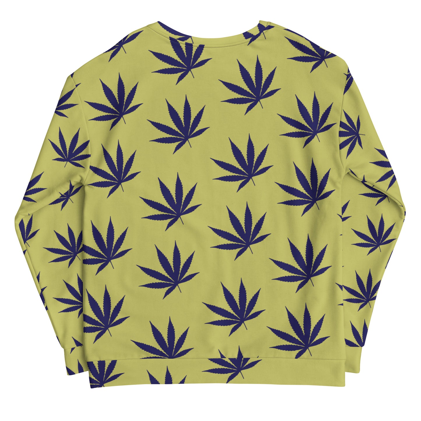 Yellow Leaf Print Unisex Sweatshirt