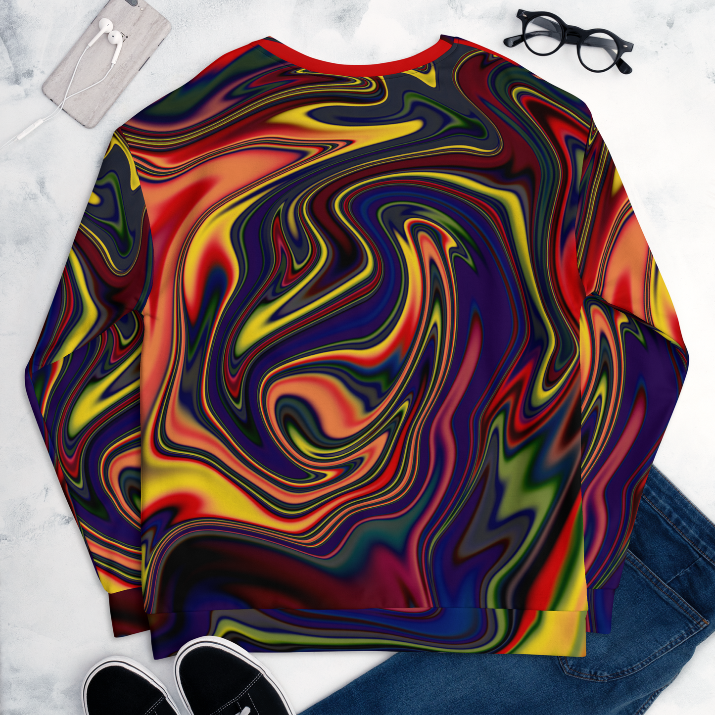 Psychedelic Liquid Drip #1 Unisex Sweatshirt