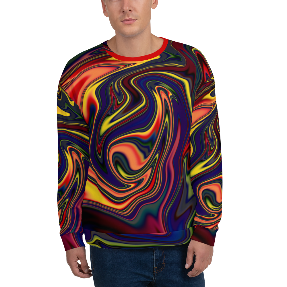 Psychedelic Liquid Drip #1 Unisex Sweatshirt