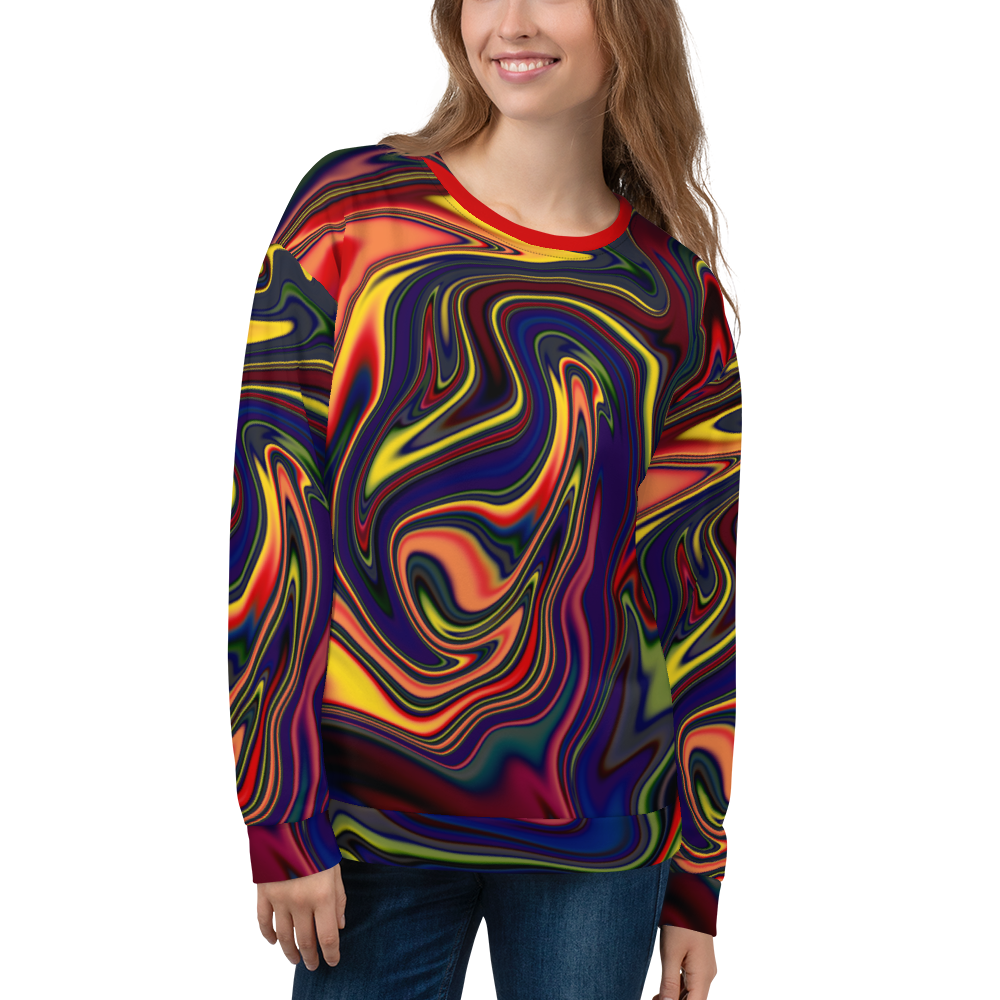 Psychedelic Liquid Drip #1 Unisex Sweatshirt