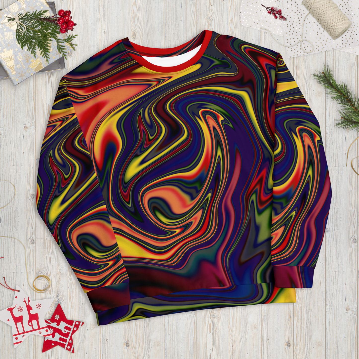 Psychedelic Liquid Drip #1 Unisex Sweatshirt