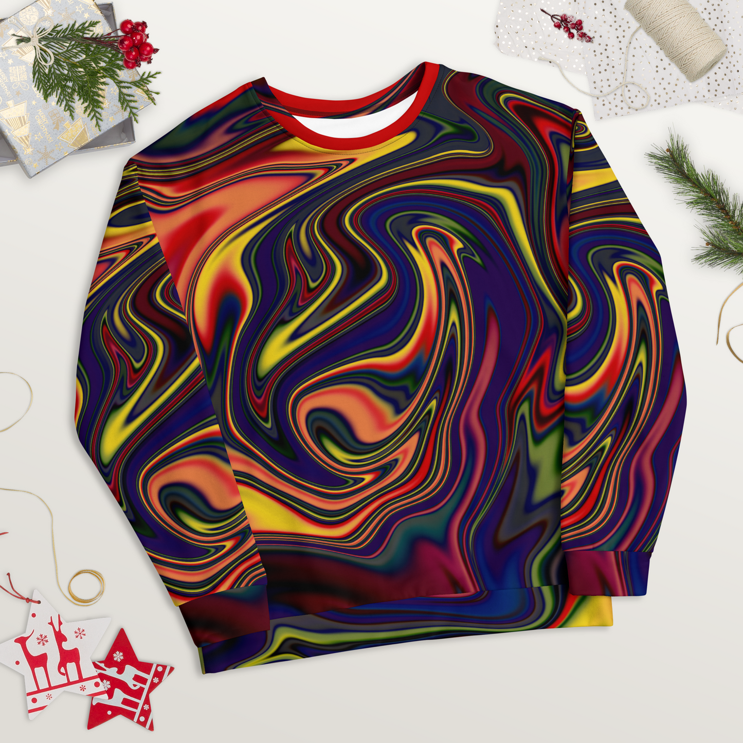 Psychedelic Liquid Drip #1 Unisex Sweatshirt