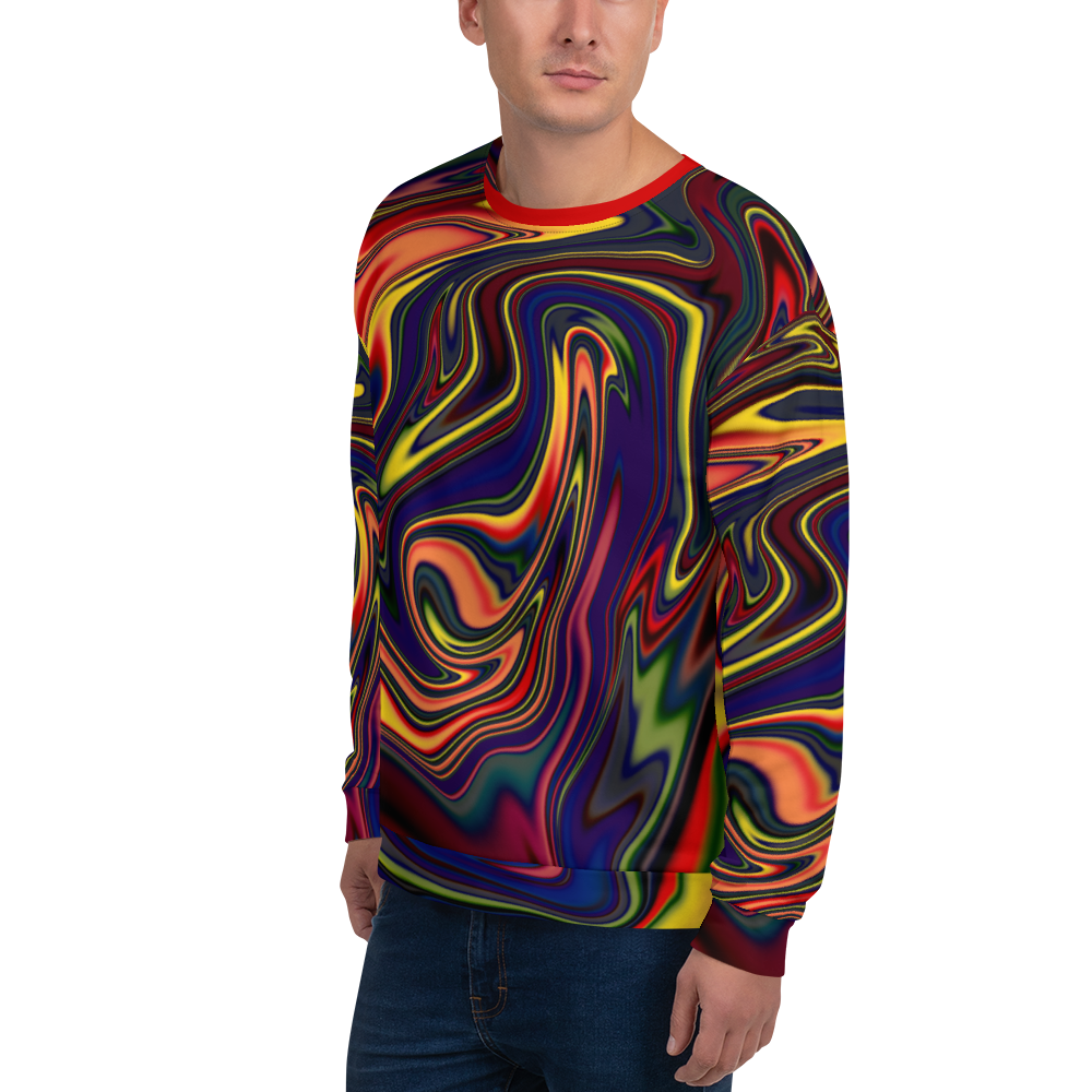 Psychedelic Liquid Drip #1 Unisex Sweatshirt