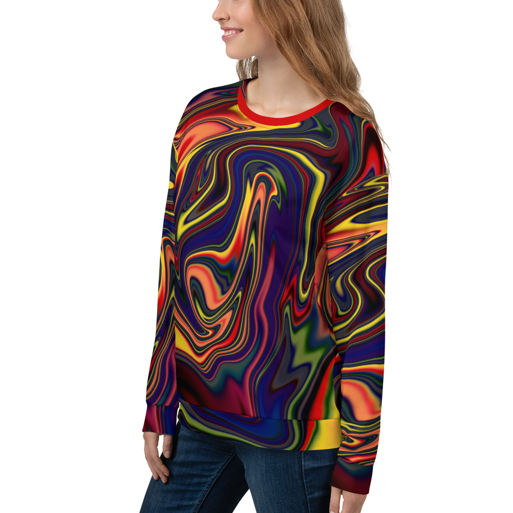 Psychedelic Liquid Drip #1 Unisex Sweatshirt