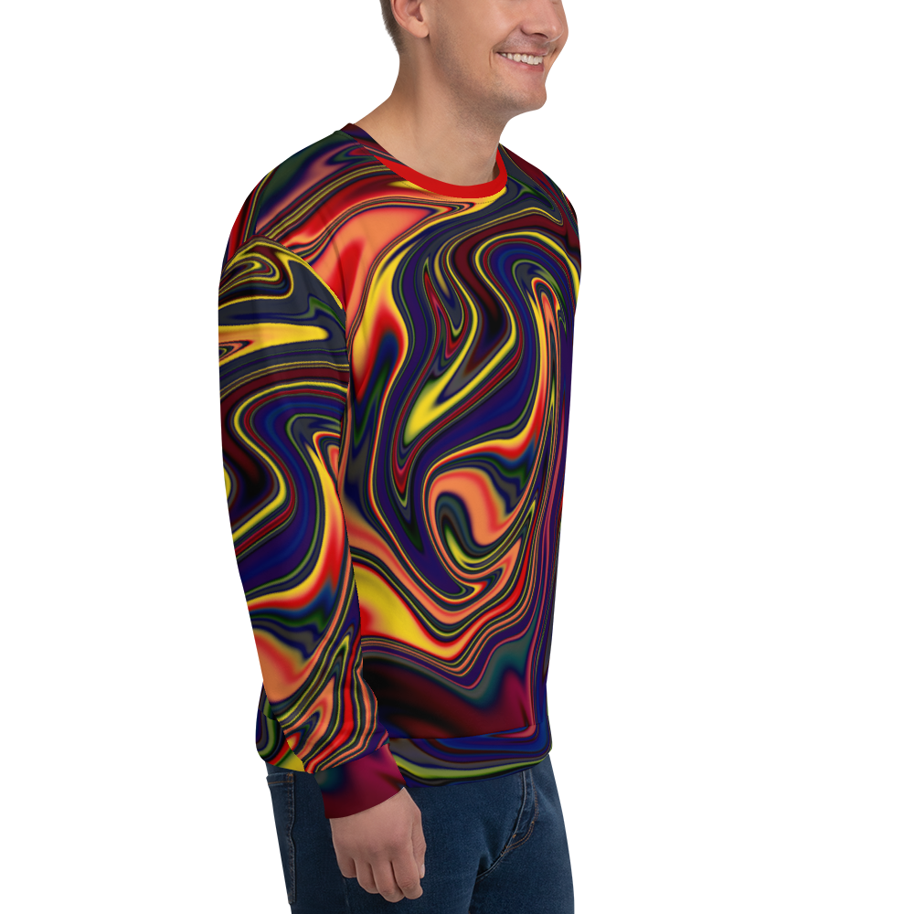 Psychedelic Liquid Drip #1 Unisex Sweatshirt