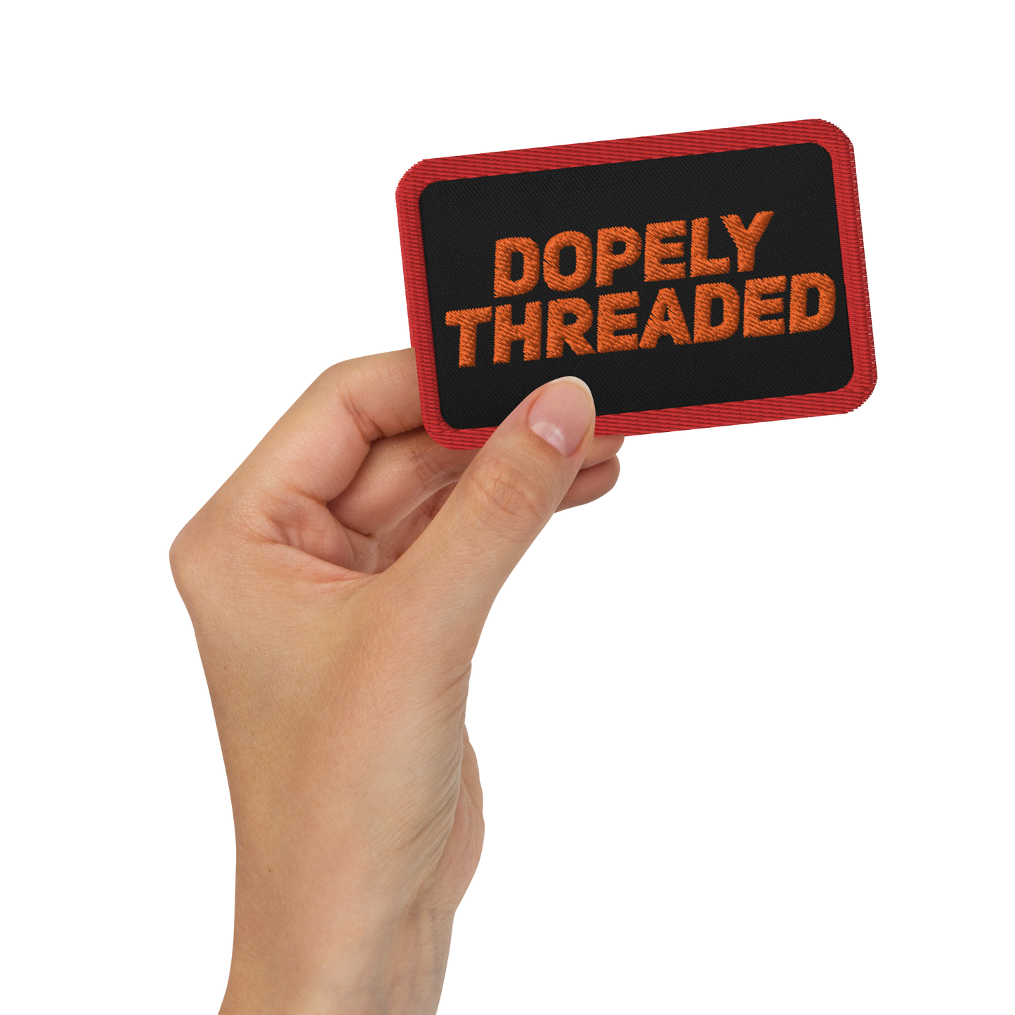 Red Leddr Embroidered patches
