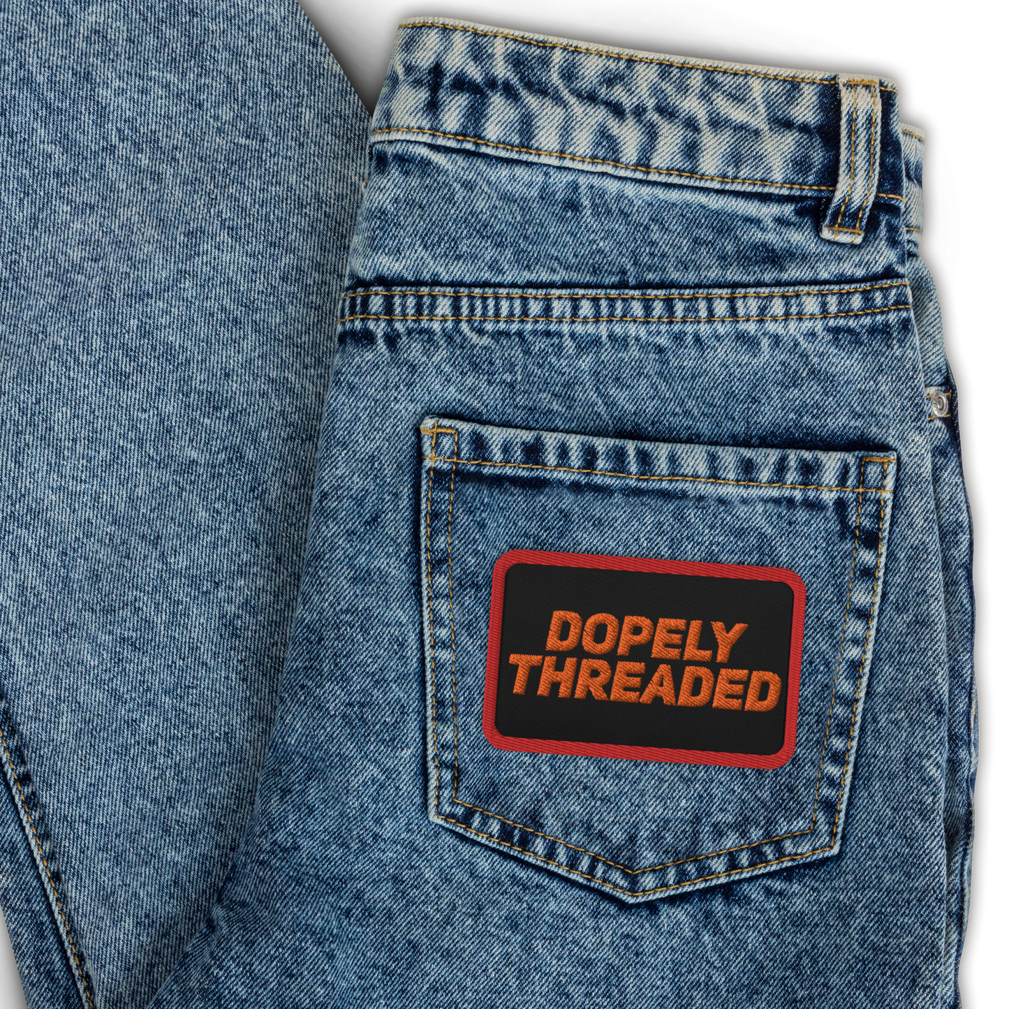 Red Leddr Embroidered patches