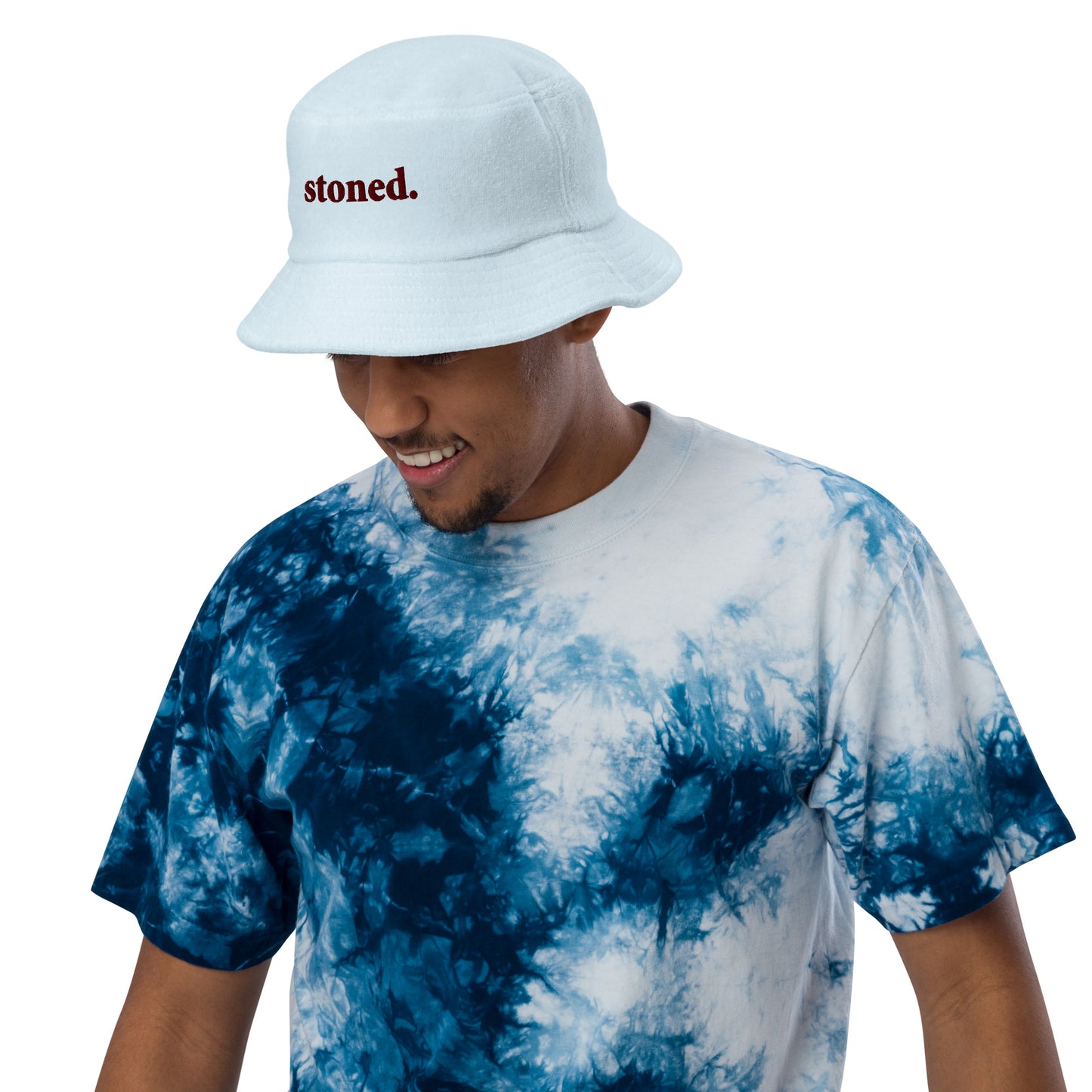 Stoned Terry cloth bucket hat