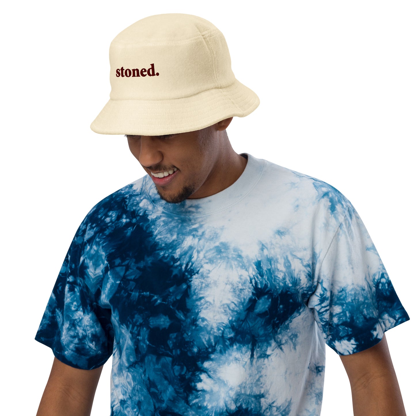 Stoned Terry cloth bucket hat