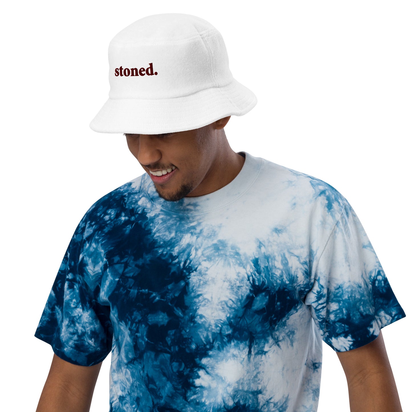 Stoned Terry cloth bucket hat
