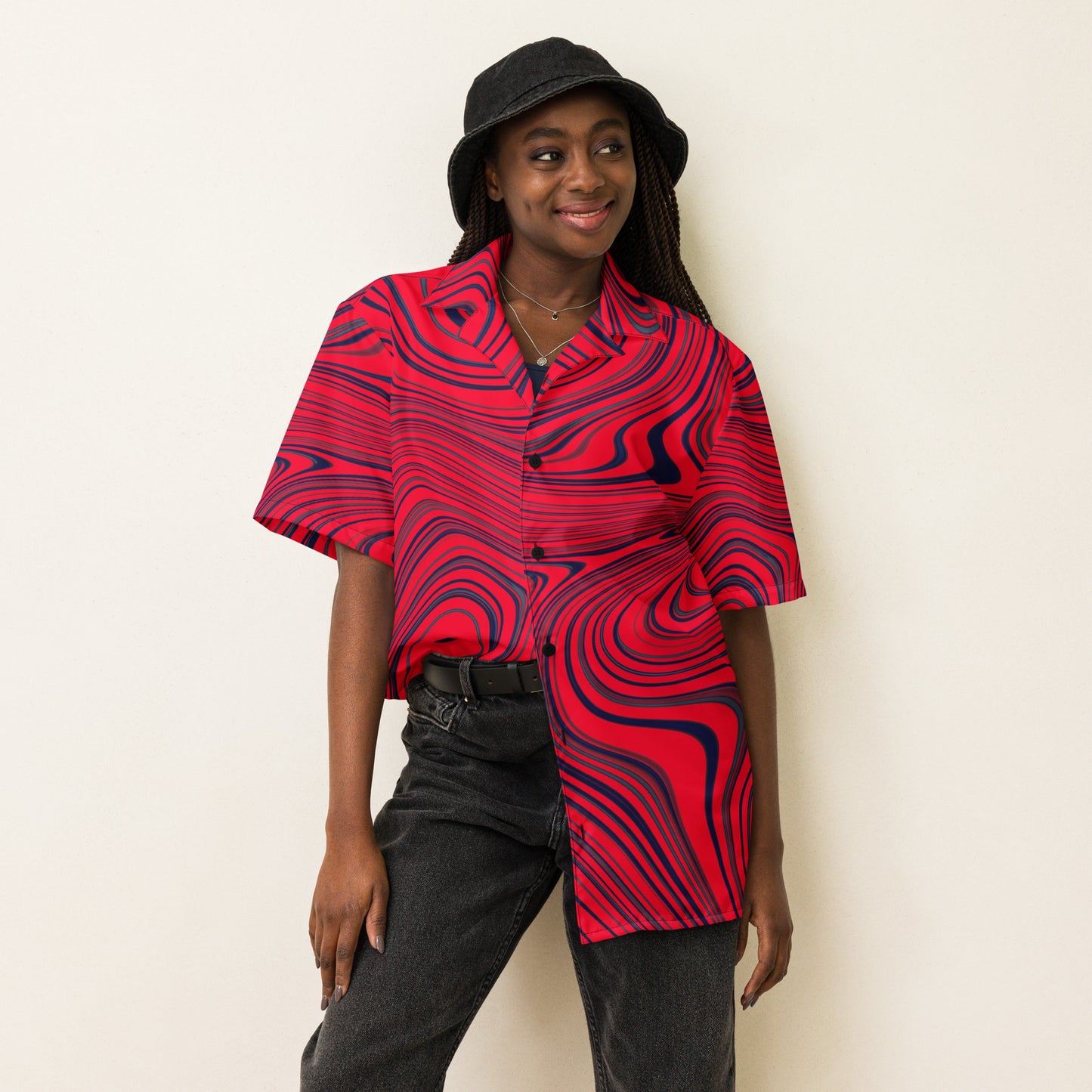 Swirl Flow Unisex button shirt