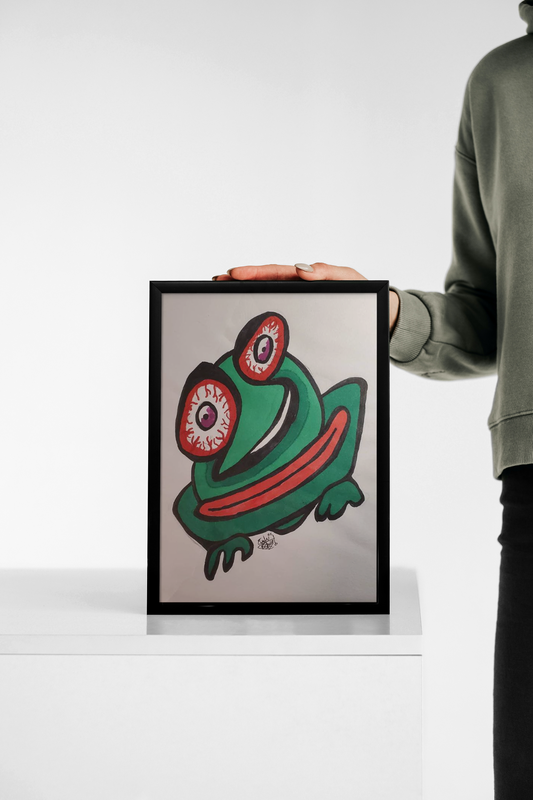 Stoned Frogger. 11x17