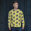 Yellow Leaf Print Unisex Sweet Sweatshirt