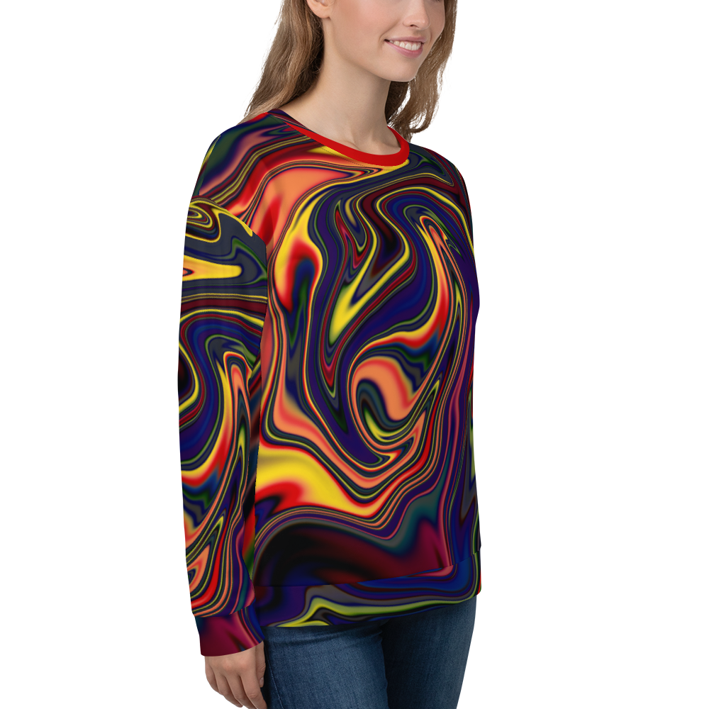 Psychedelic Liquid Drip #1 Unisex Sweatshirt