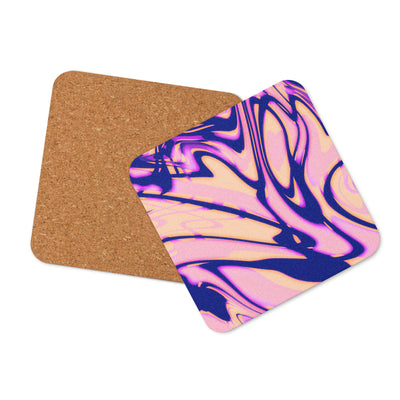 Purple Heart Cork-back coaster
